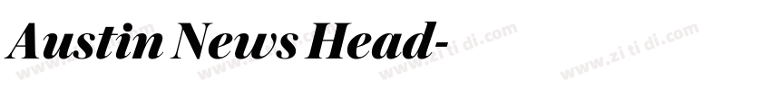 Austin News Head字体转换 Austin News Head字体转换